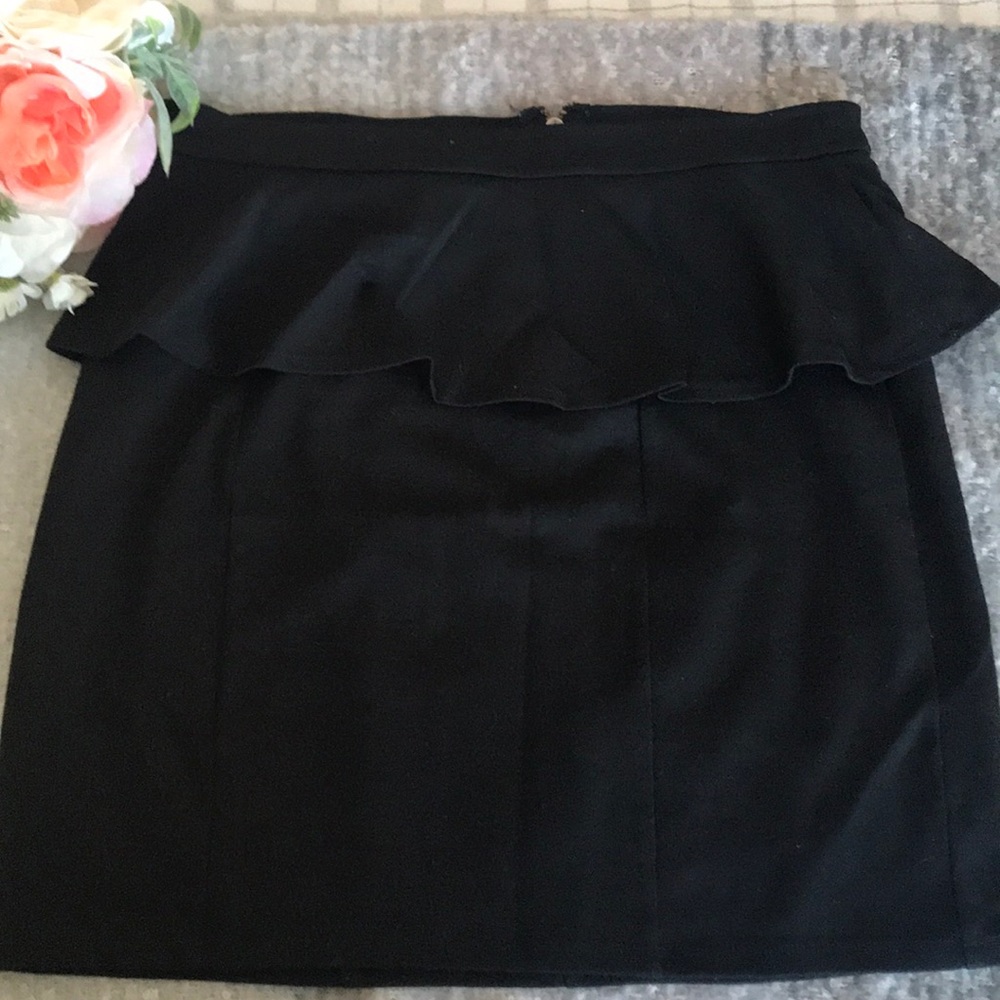 American Eagle Peplum Style Black Mini